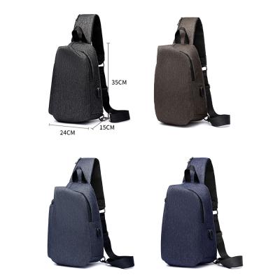 China Factory Daily Hot Sale Korean Sling Outdoor Waterproof Chest Bag Filler Backpack With Usb for sale