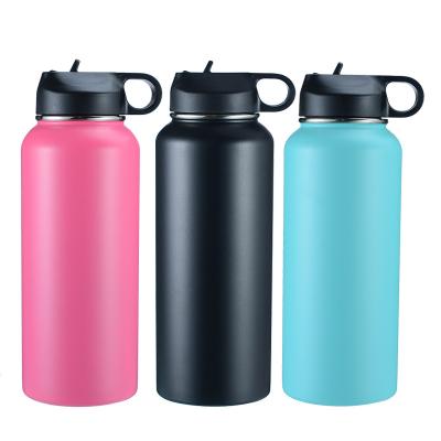 China Custom Logo Bottle Sustainable 24 Hour Hot Cold Insulated Stainless Steel Water Bottle With Lid for sale