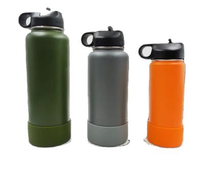 China Popular Viable Large Capacity 32oz Water Bottle Sports Vacuum Flask Stainless Steel Gym Flask Insulated With Lids for sale