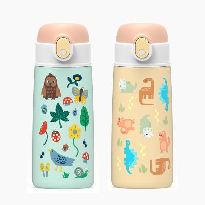 China Sustainable One Stop Services New Design 18/8 Stainless Steel Double Side Cups Cute Kids Water Bottle Tumbler for sale