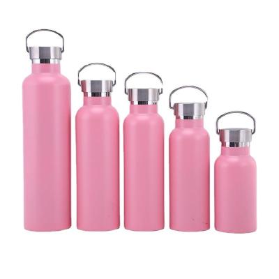 China Hot Selling Custom PORTABLE Insulated Leakproof Vacuum Stainless Steel Flask Sport Water Bottle With Lid for sale