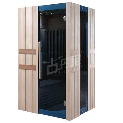 China Computer Control Panel Luxurious Hemlock Far Infrared Sauna Room for sale