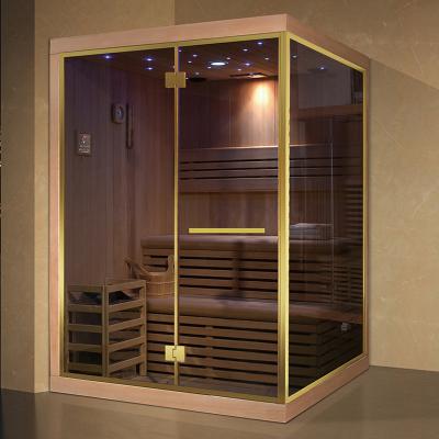 China Computer Control Panel New Arrival Dry Solid Wood Saturated Steam Sauna Room for sale