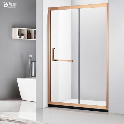 China Panel Sliding Door Fixed Living Room Tempered Glass Shower Room Enclosure Bathroom One Modern for sale