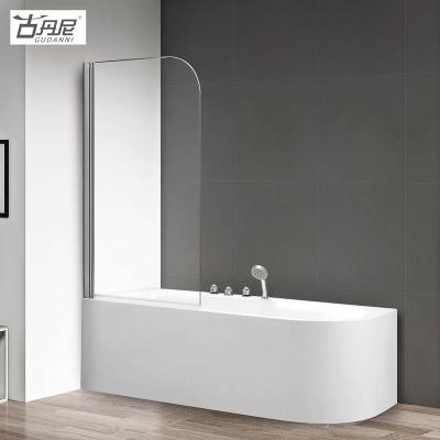 China Durable Tempered Glass Customized Bathtub Elegent Hydromassage Bathtub for sale