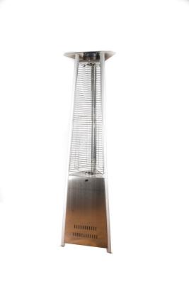 China 34200 BTU Triangle Patio Heater With Flame In Glass Tube Energy Saving for sale