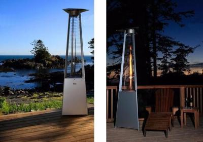 China Residential Portable Triangle Patio Heater For Any Outdoor Gathering 2.3m Height for sale