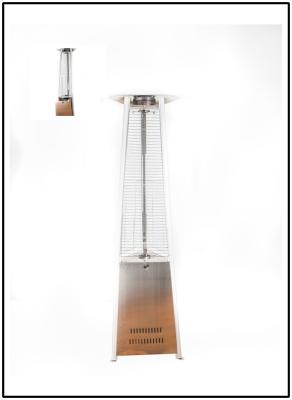 China Glass Tube Triangle Patio Heater Powder Coated Any Color Available Mobile Design for sale