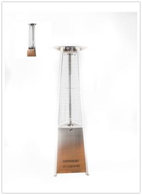 China Stainless Steel Living Flame Patio Heater , Stand Up Outdoor Heater Rainproof for sale