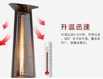 China Commercial Grade Triangle Outdoor Heaters , 41000 BTU Patio Heater Novel Design for sale