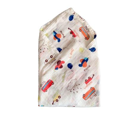 China Wholesale Custom Made PORTABLE Super Soft Woven Cotton Bamboo Muslin Wrap Baby Wrap Wrap Blankets for sale