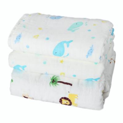 China High Quality QUICK DRY Cotton Baby Soft Wearable Muslin Printed 100% Bath Towel For Body for sale