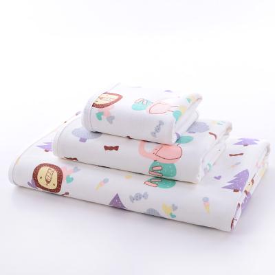 China Eco-freindly Cartoon Cover Waterproof Bag Diaper Mat Baby Changing Travel Pad Portable Diaper for sale