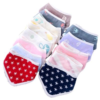 China BPA Free Comfy Washable Customizable Muslin Baby Muslin Cotton Newborn Bibs for sale