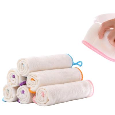 China Sustainable High Quality Natural Reusable Super Absorbent Towels Wood Fiber Kitchen Cleaning Cloths Dishcloths for sale