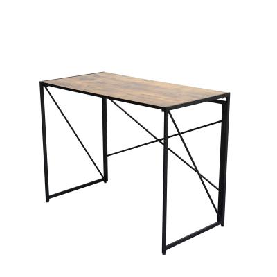 China Justhome Design Office Furniture MDF Wooden Moder Simple Modern Foldable Computer Home Office Folding Table for sale