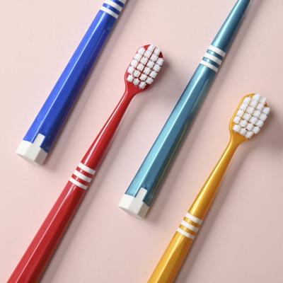 China 10000 Soft Jadeu 8411 High Quality Soft Bristles Adult Plastic Bristle Set With Hanger Case Travel Toothbrush Portable Toothbrush for sale