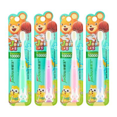 China Jadeu 8612 High Quality Plastic Cartoon Rabbit 10000 Soft Bristle Children Ultra Soft Stiffen Kids Toothbrush Toothbrush for sale