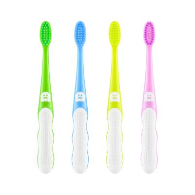 China Jadeu 8611 High Quality Smile Face Cartoon Plastic Children Soft Bristle Soft Bristle Kids Toothbrush Toothbrush for sale