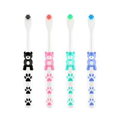 China High Quality Soft Hair Creby 162 High Quality Bear Plastic Children Cartoon Softly Stiff Children With Toy Camera Tooth Brush Toothbrush for sale