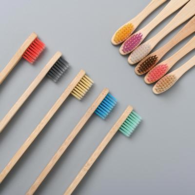 China High Quality Jadeu DMSB09 High Quality Natural Bamboo Kid Bamboo Kids Gently Stiffen Eco-Friendly Healthy Natural Multiple Colors Toothbrush Toothbrush for sale