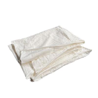 China Have oil and water absorbency factory direct sales soft white cotton rag strong clean wiping cloth for sale