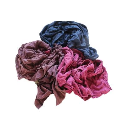 China Have Strong Oil And Water Absorbency Industrial Cleaning Wiping Rags Recycled Dark T-shirt Fabric Cloth Rags For Sale Bale Rags for sale