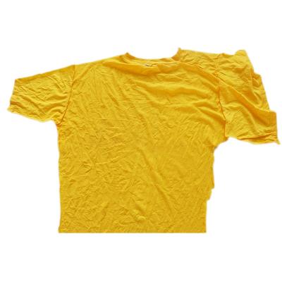 China Have Strong Oil And Clear Water Absorbency Color Recycled 25 Kg Bulk Industrial Rags Wiping T-Shirt for sale