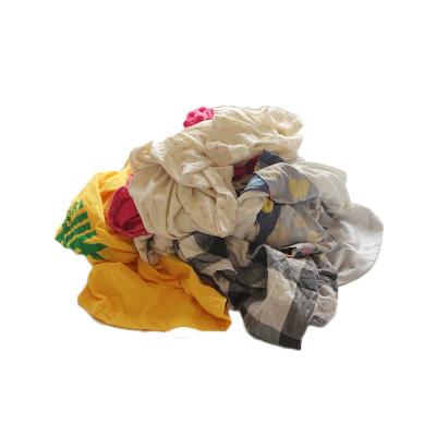 China Have strong oil and water absorbency color used cotton cloth scraps cotton rags for sale