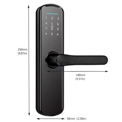 China Home Hotel Apartments Office Digital Door Handle Rfid Hotel Lock System With Keys SDK Bluetooth OEM/ODM App Maker for sale