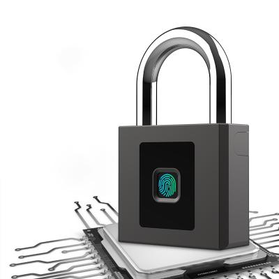 China Zinc Alloy Waterproof IP68 Fingerprint Secuity Security Electronic Padlock for sale