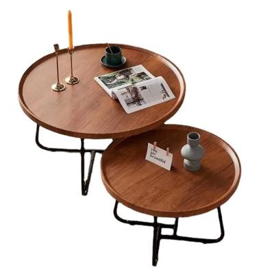 China Nordic modern light luxury simple modern multi-functional household tea table combination tea table circular tea table for sale