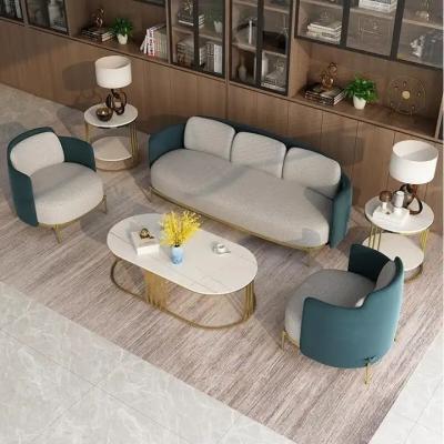 China High quality Italian luxury Italian luxury coffee table sofa combination living room sofa custom made three person sofa for sale