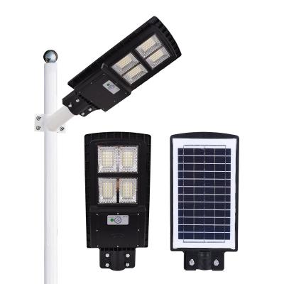 China ROAD IP65 Radar Control Light Control Waterproof All in One 100w Solar Street Light for sale