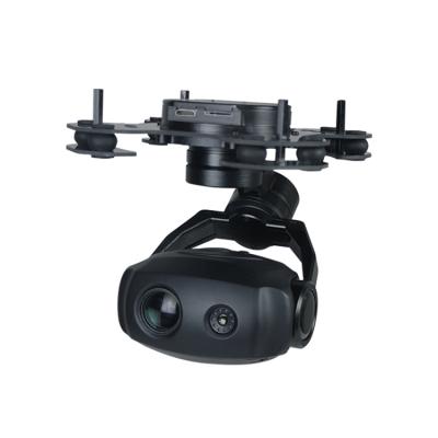 China 4 Mega Optical UAV Camera Bi-focus 10X Zoom Camera 320x240 IR Thermal Camera With Triaxial Gimbal for sale