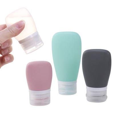 China Hot Sale Silicon Cosmetic Squeeze Leakproof Bottle Small Portable Silicone Sauce Bottles For Salad Dressing Ketchup Liquid Lotion Bottle for sale