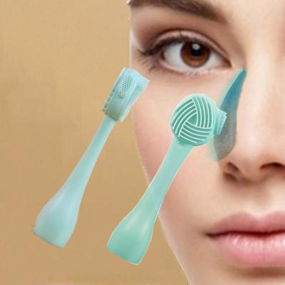 China Alar Groove Face Spin Brush Sustainable Multifunctional Deep Facial Massager Detergent Wash Face Skin Silicone Cleaning Brush for Pet for sale