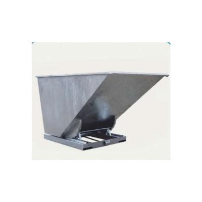 China Other OEM Factory Skip Self Dumping Hopper Forklift Attachment Tipping Bins for sale