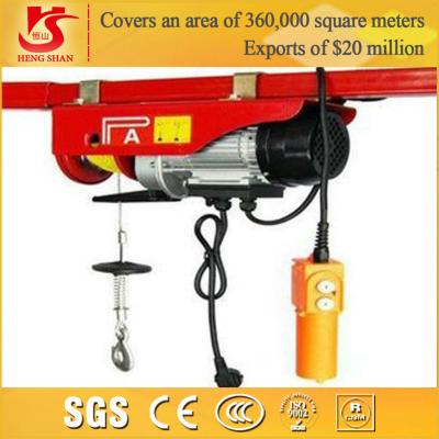 China 1 ton electric wire rope hoist PA1000 model mini hoist for sale