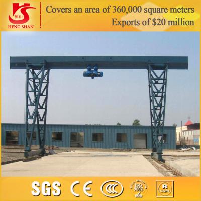 China Capacity 5ton - 20 Ton boxed single girder gantry cranes for sale