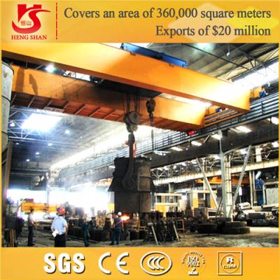 China QDY type double girder Steel mill overhead foundry crane for sale