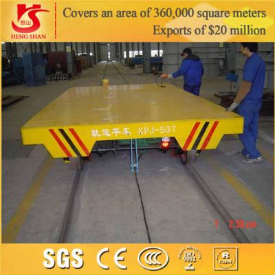 China Industrial Rail Mounted Flat Trolley & Flat Bed Trolley for sale