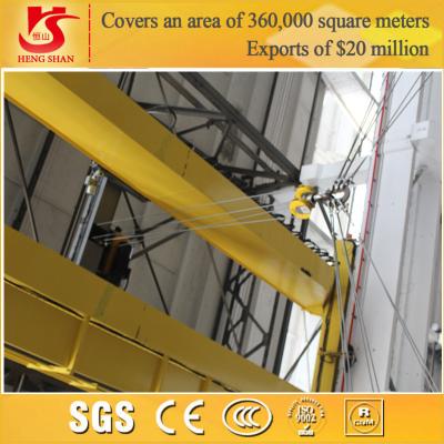 China Double girder steel factory used overhead radio control crane for sale