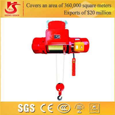 China Single and double speed electric push button electric hoist for sale