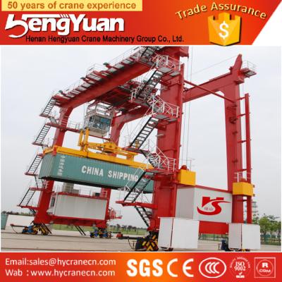 China Rubber Tyre Container Gantry Crane for factories and mines for sale