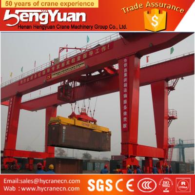 China Rubber Tyre Container Gantry Crane for lifting of scrap for sale