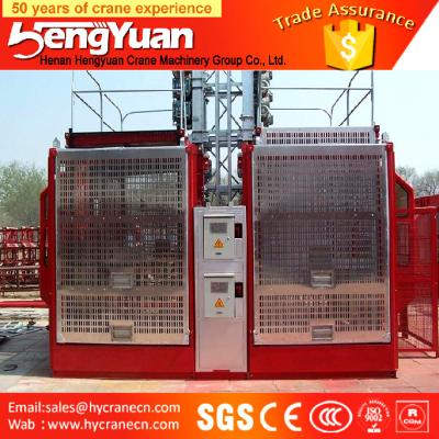 China Single Cage and Double Cages Construction Building Material Hoist for sale