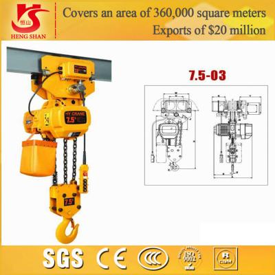 China High efficiency and good quality electric chain goods hoist for sale