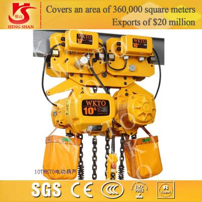 China Electric 10 ton-5m chain hoist for sale