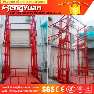 China Chinese economic guide rail chain floor to upstairs cargo elevator for sale